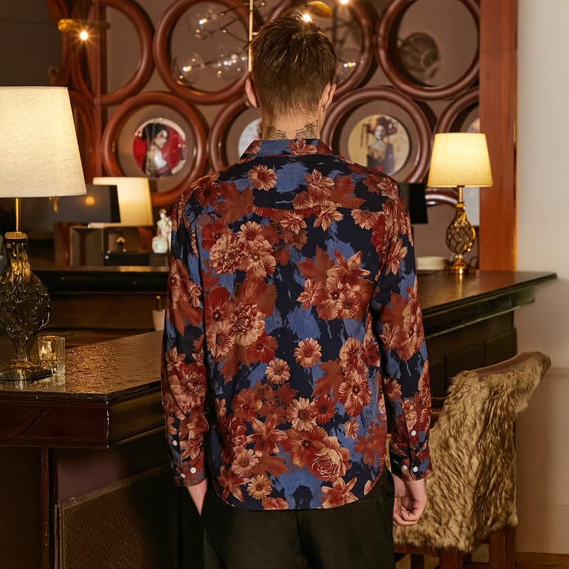 Image of CAHOOT Men's Shirt for Casual Wear | Spread Collar | Long Cuffed Sleeves | Button Closure | Shirt Crafted with Comfort Fit for Everyday Wear