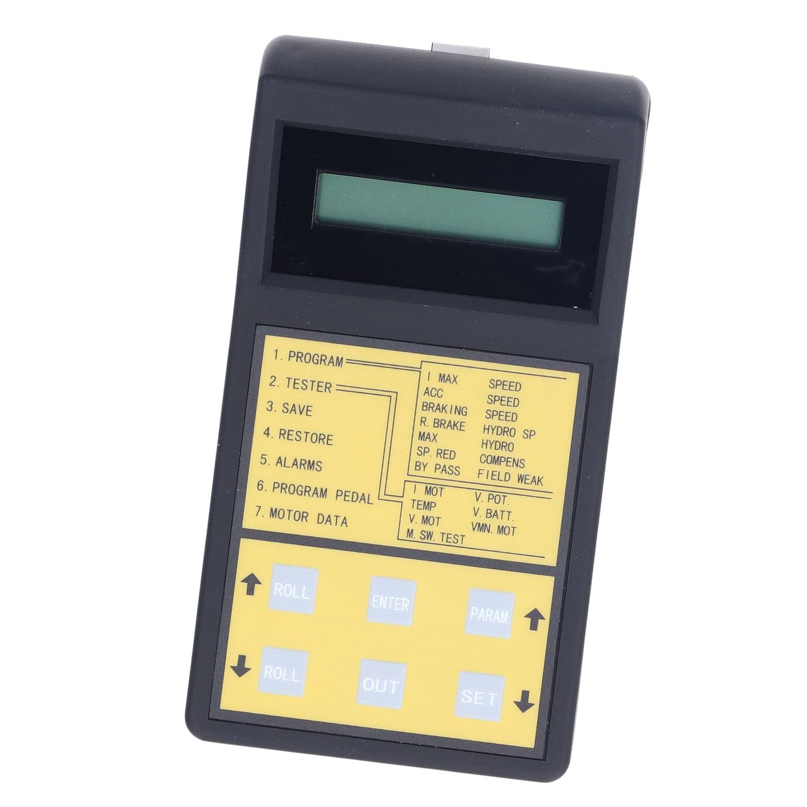 AMONIDA Programador de Unidad Portátil para Controlador de Velocidad Curtis y Controladores ZAPI, Programador de Montacargas Eléctrico Duradero para Detección de Códigos de Falla, Material ABS, 1