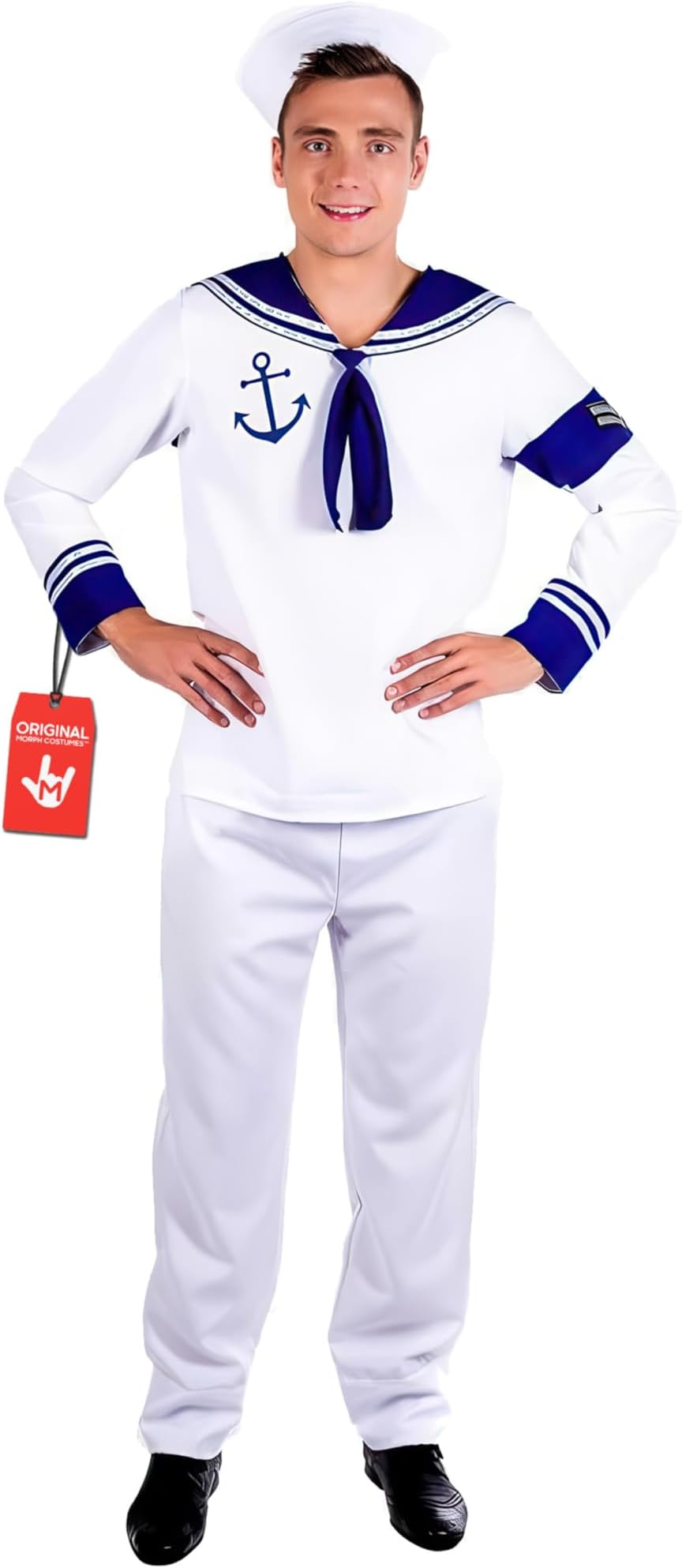 Mens Sailor Costume, Adult Sailor Halloween Outfit, Nautical Costume for Men, Maritime Dress Up