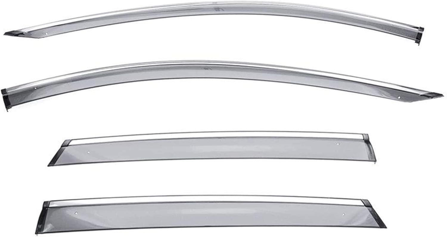 WellVisors Window Visors Wind Deflectors Compatible with Ford Escape 2020-2026 with Chrome Trim Rain Guards 3-847FD025