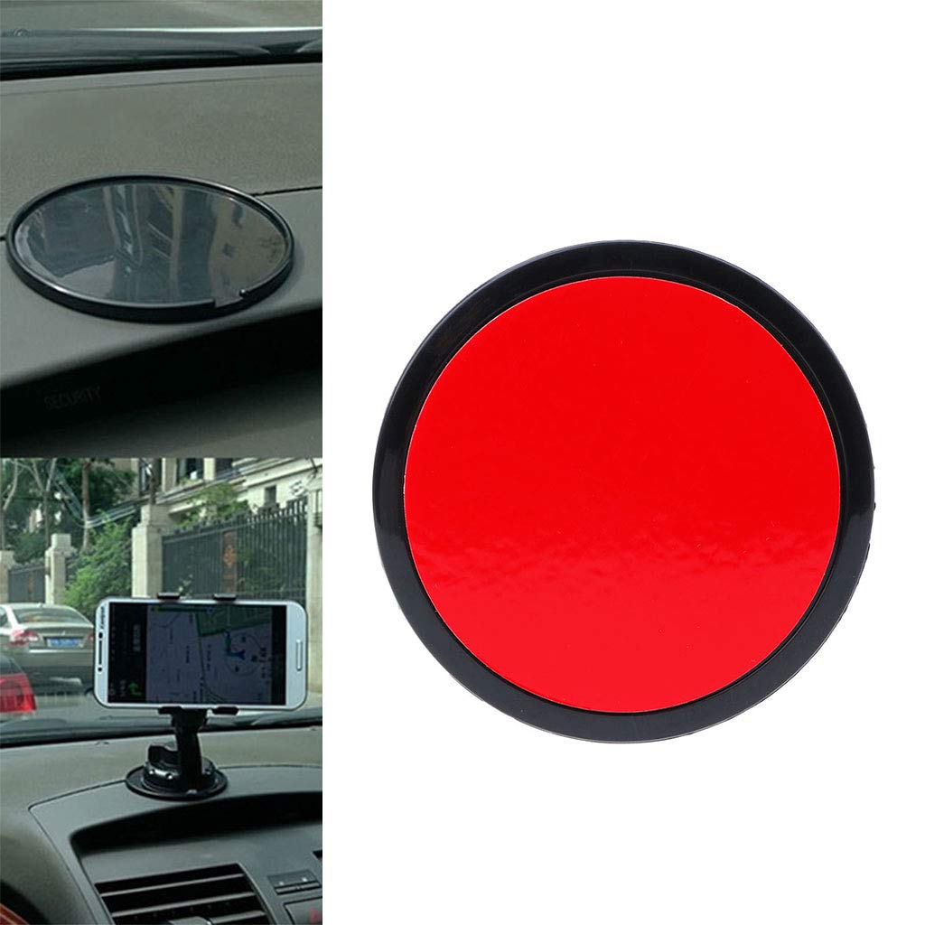 1 pz) Auto Cruscotto Rotondo Ventosa Supporto Base Adesivo Disco Per Telefono Tablet GPS Supporto - Nero