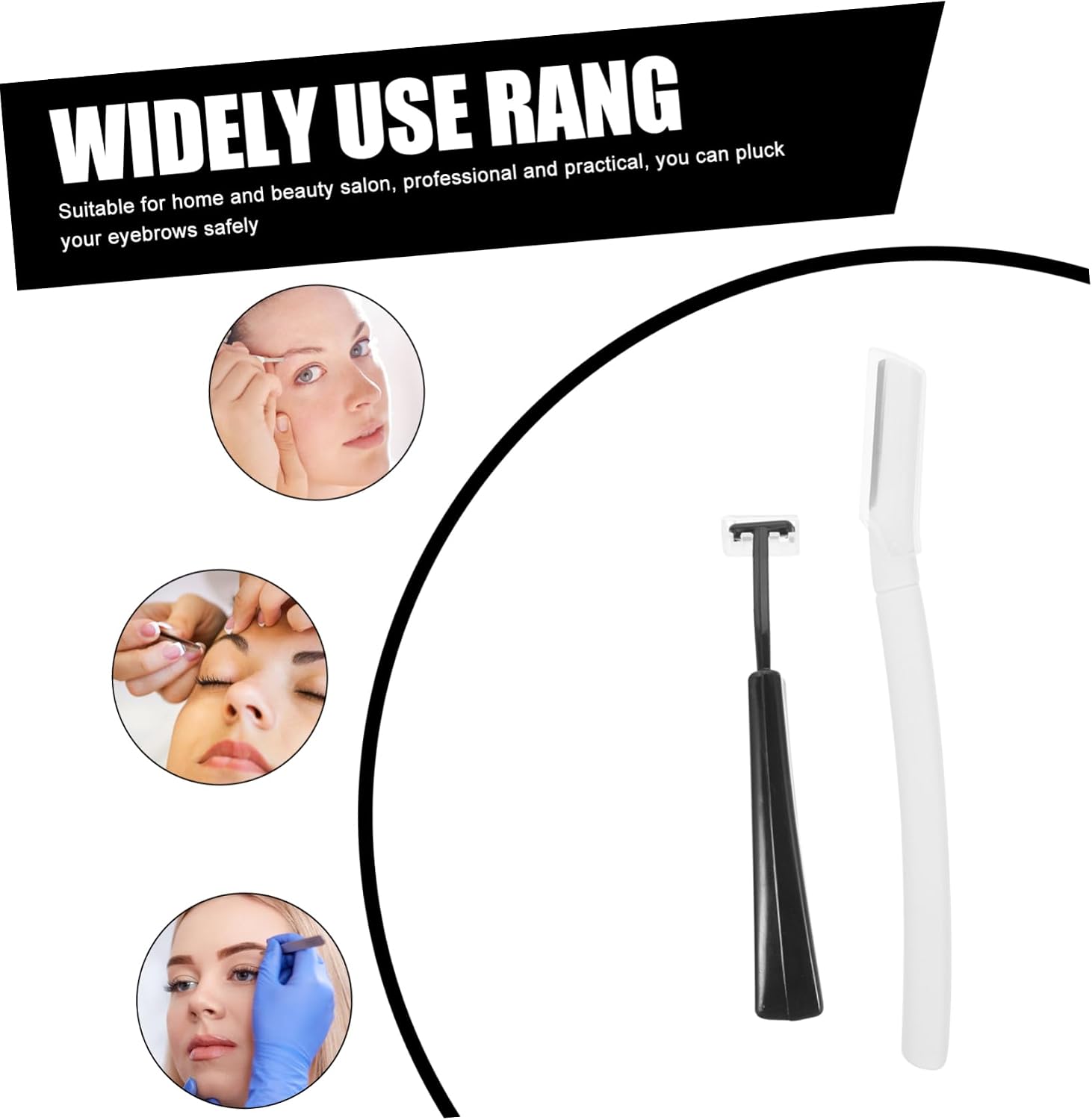 4sets Men Eyebrow Trimmer Grooming Tool Facial Hair Trimmer Safe Gentle to Use
