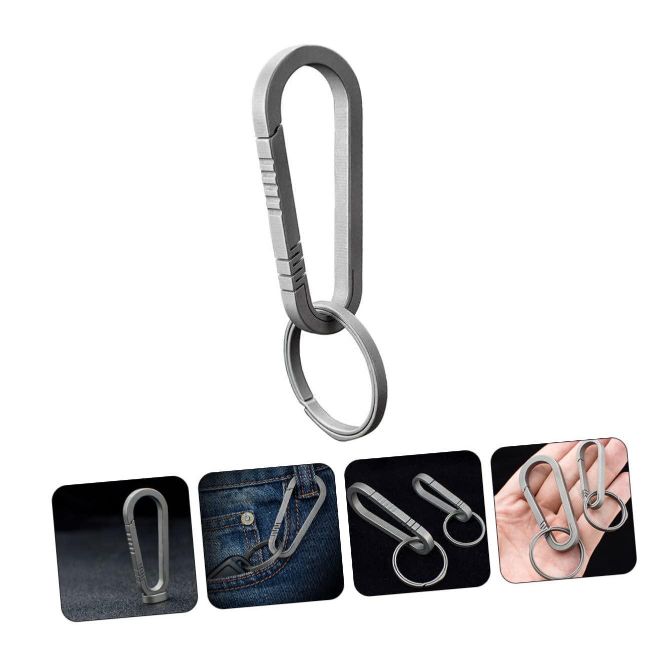 BESPORTBLE Portachiavi con Clip Portachiavi Resistente per Attività Outdoor per Escursionismo Campeggio