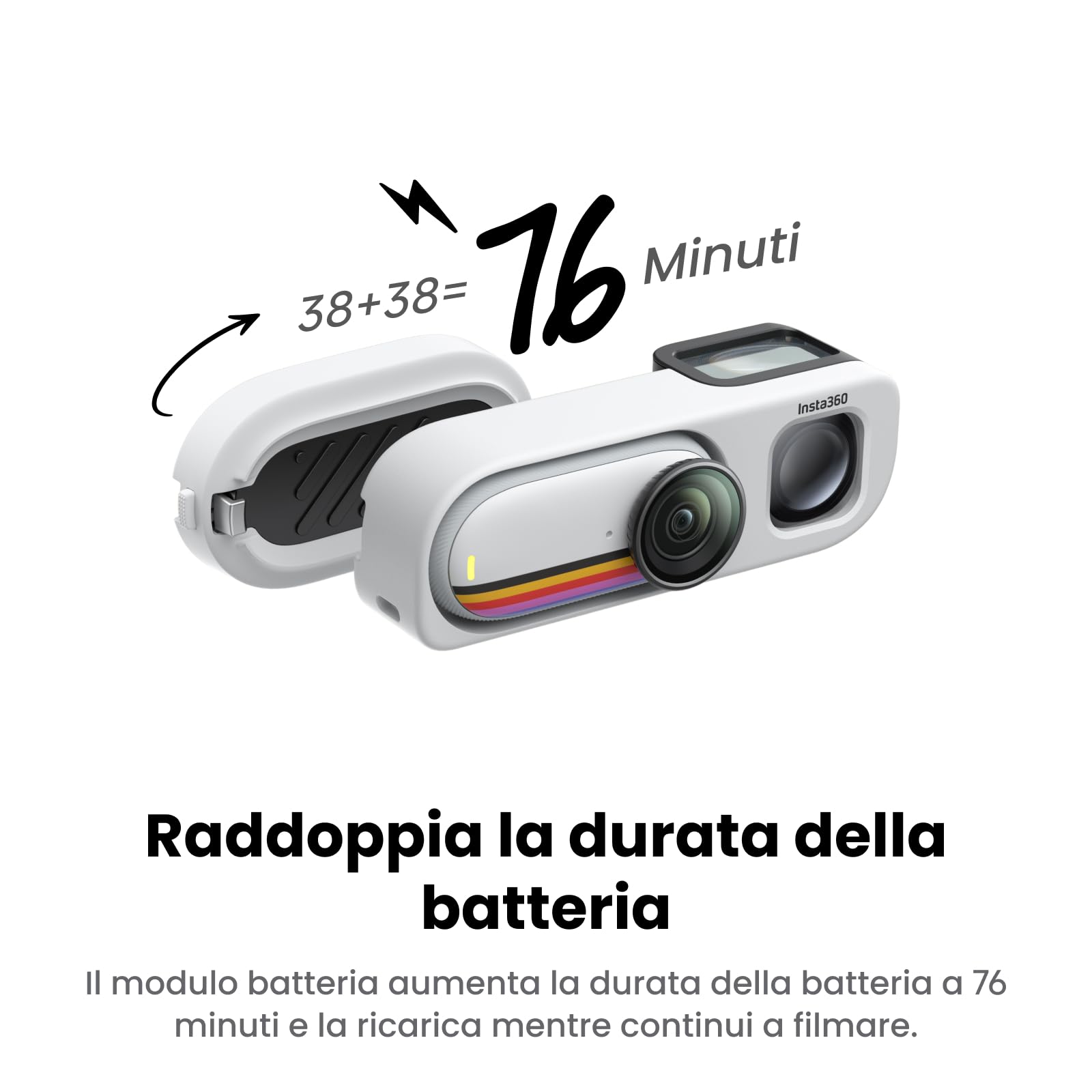 Insta360 GO 3S Pack Retrò edizione speciale 64GB Bianco