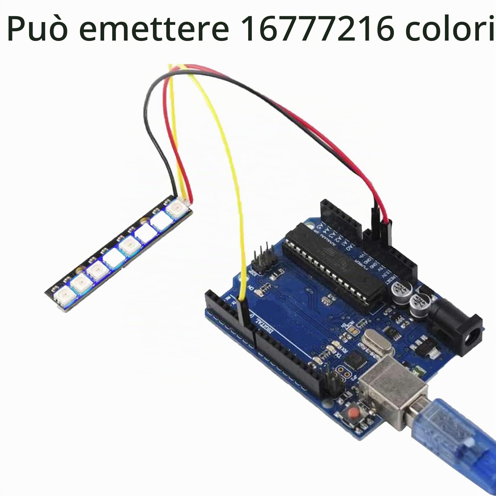 10 pezzi Modulo LED RGB WS2812 a 8 bit, con driver integrato per Arduino Raspberry Pi ESP32