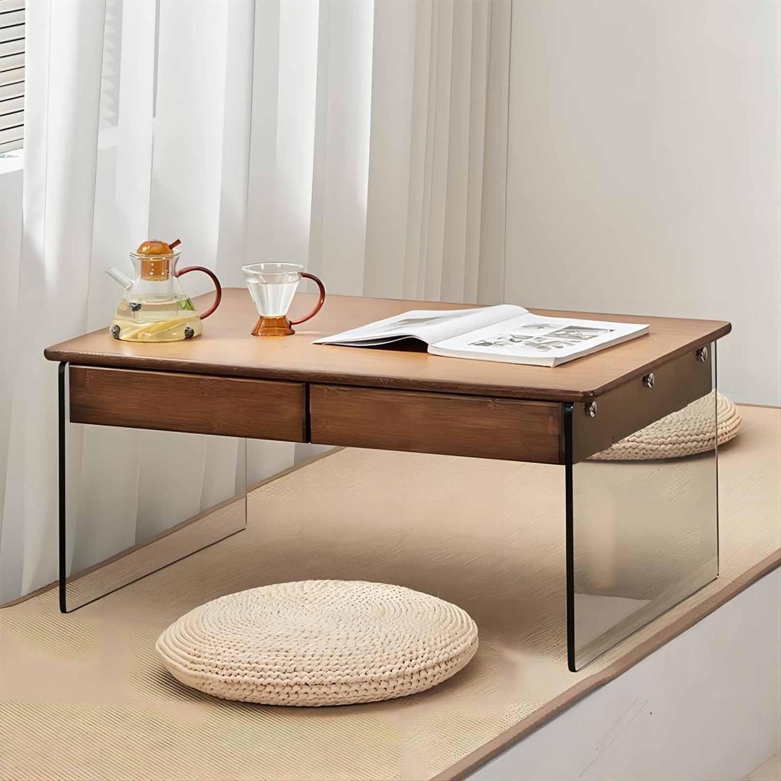 Petite Table à Thé pour s'asseoir au Sol : Gagnez de la Place Facilement