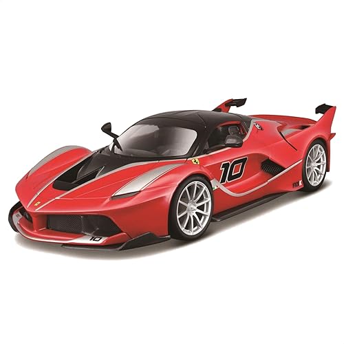 Bburago B18-16010 Ferrari FXX-K Kit de Modelo Fundido, Rojo, Escala 1:18
