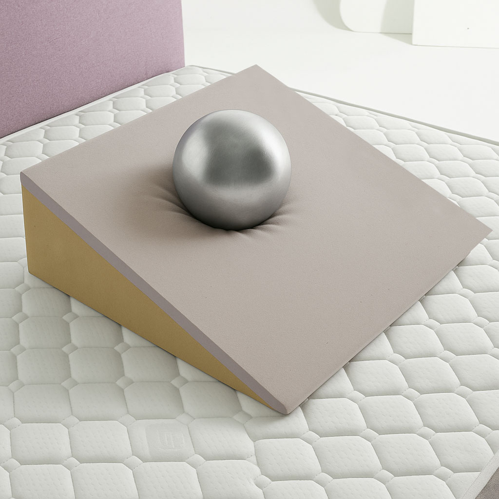 Cuscino A Cuneo GEEMMA Per Letto – Dispositivo Medico, Antireflusso, Per Gambe E Schiena, Con Tessuto All'aloe Vera, Sfoderabile E Lavabile, 64x61x21 Cm