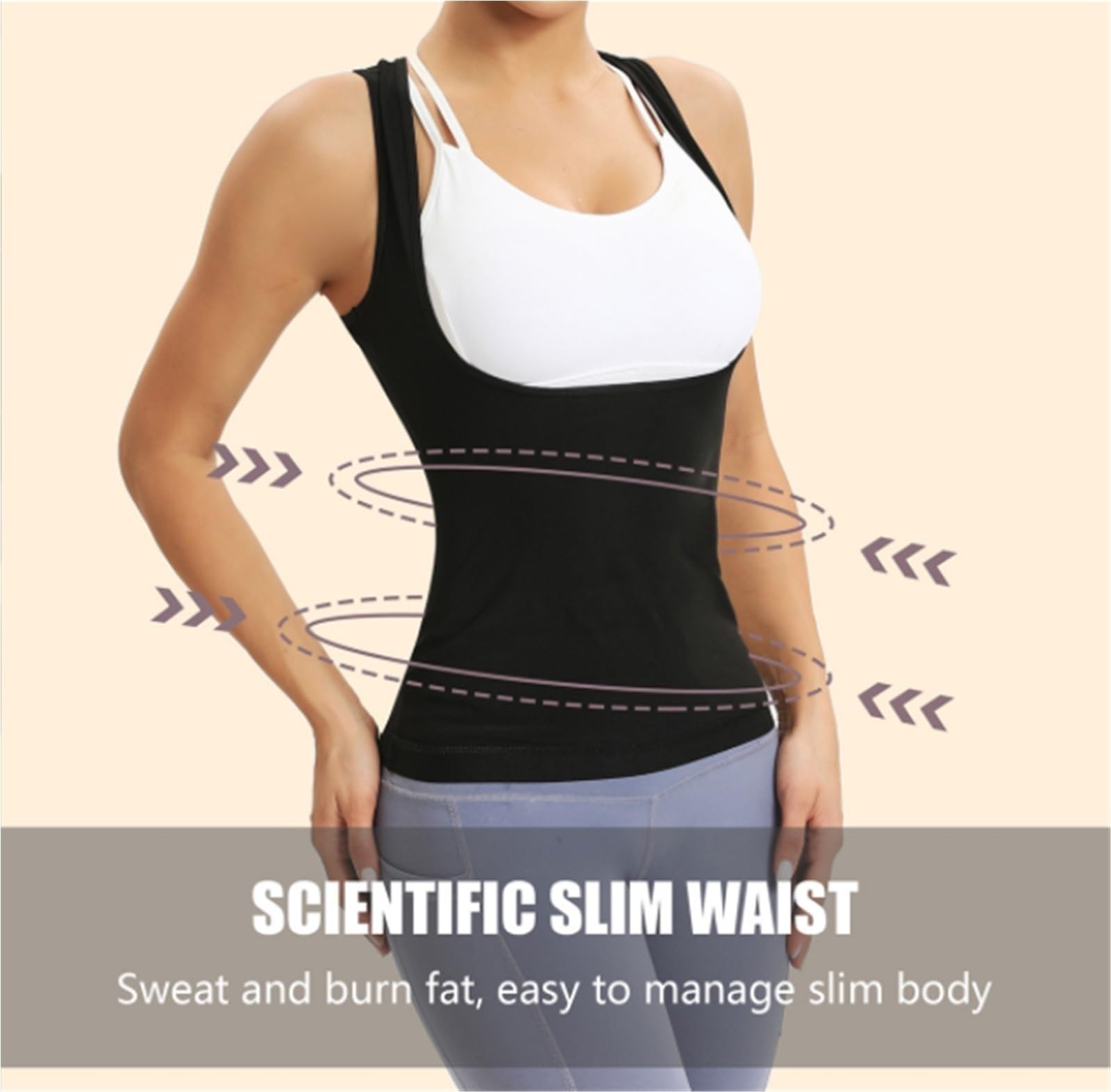 Faja Lumbar Chaleco del sudor del entrenamiento de la cintura del traje de la sauna de las mujeres, talladora del cuerpo de la aptitud de las mujeres con la cremallera Cinturón Apoyo Lumbar(Blue,M)
