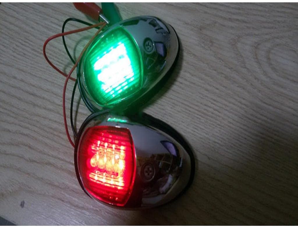2 Pieces Side Mount LED Stern Anchor Navigation Light for Yacht Marine NAV Indicating Easy to Mount