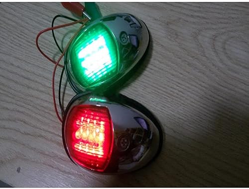 Miniatura 3 de Dovewill Luz de navegación de anclaje de popa LED de montaje lateral de 2 piezas para yate marino NAV que indica fácil de montar