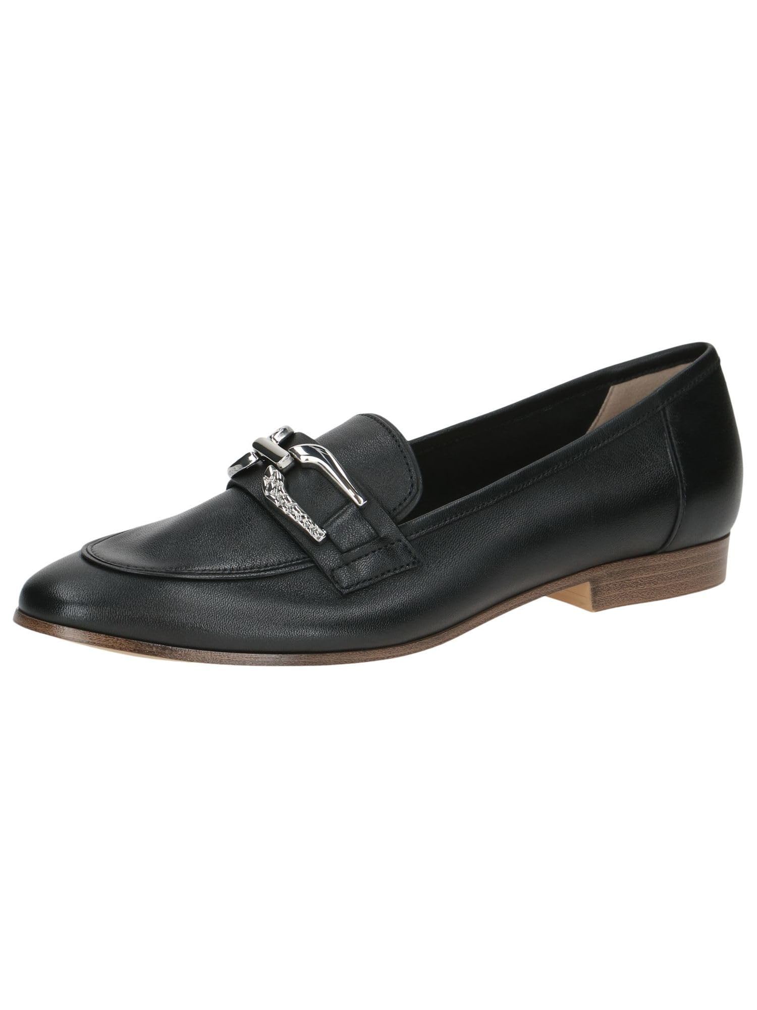 Caprice Damen Slipper aus Leder mit Blockabsatz