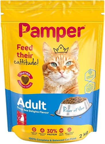Pamper Deep Sea Delights Flavour Adult Dry Cat Food 2 Kg