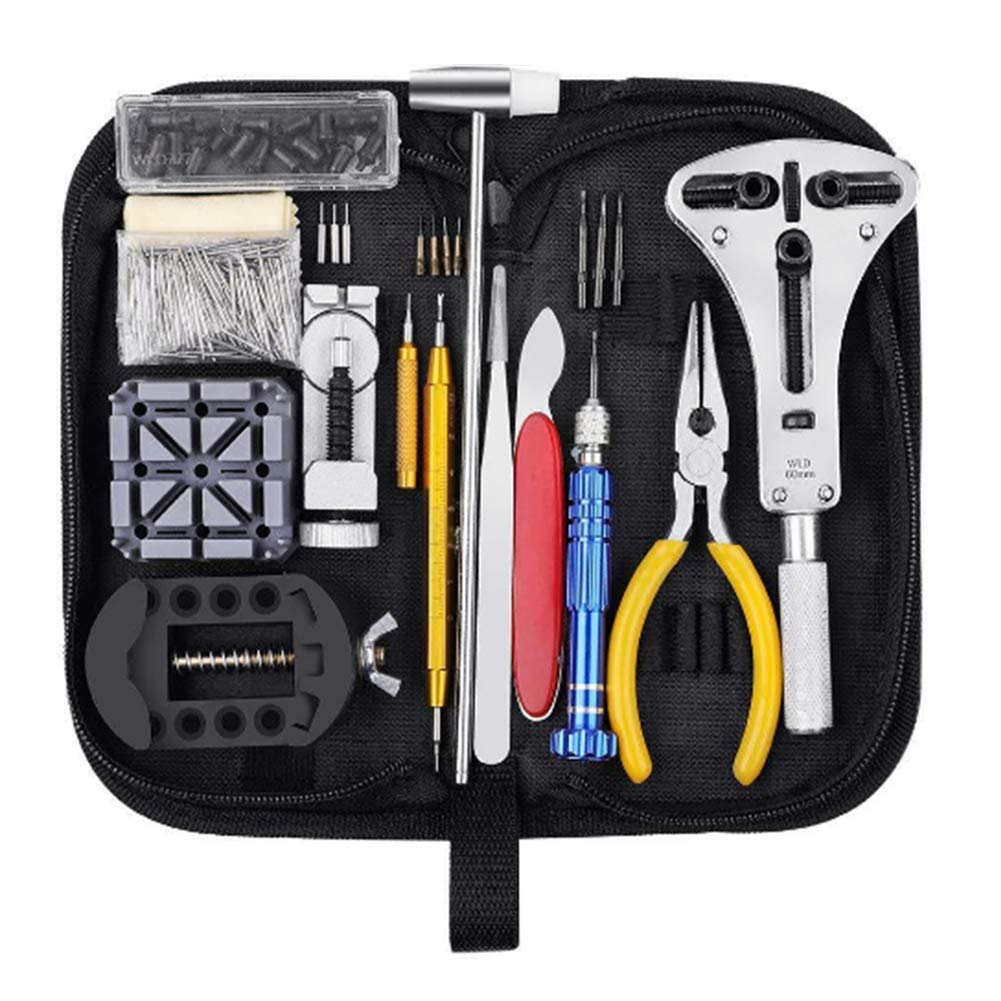Watch Repair Tool Kit - Battery Replacement Set with Carrying Case Includes Watch Case Opener and Spring Bar