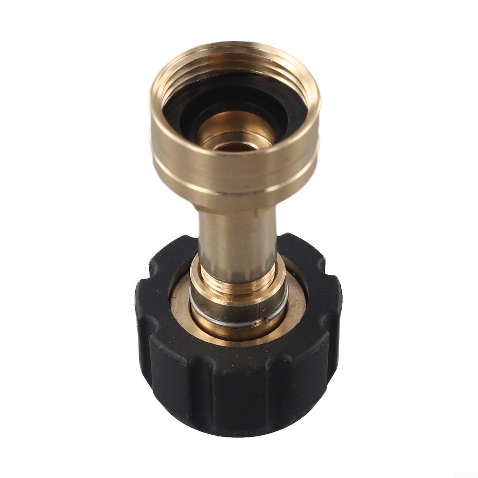 Adattatore per flusso d'acqua M22-14 mm per tubo da giardino a idropulitrice, adattatore per tubo da giardino a connessione rapida, schiuma con montaggio in ottone e plastica resistente