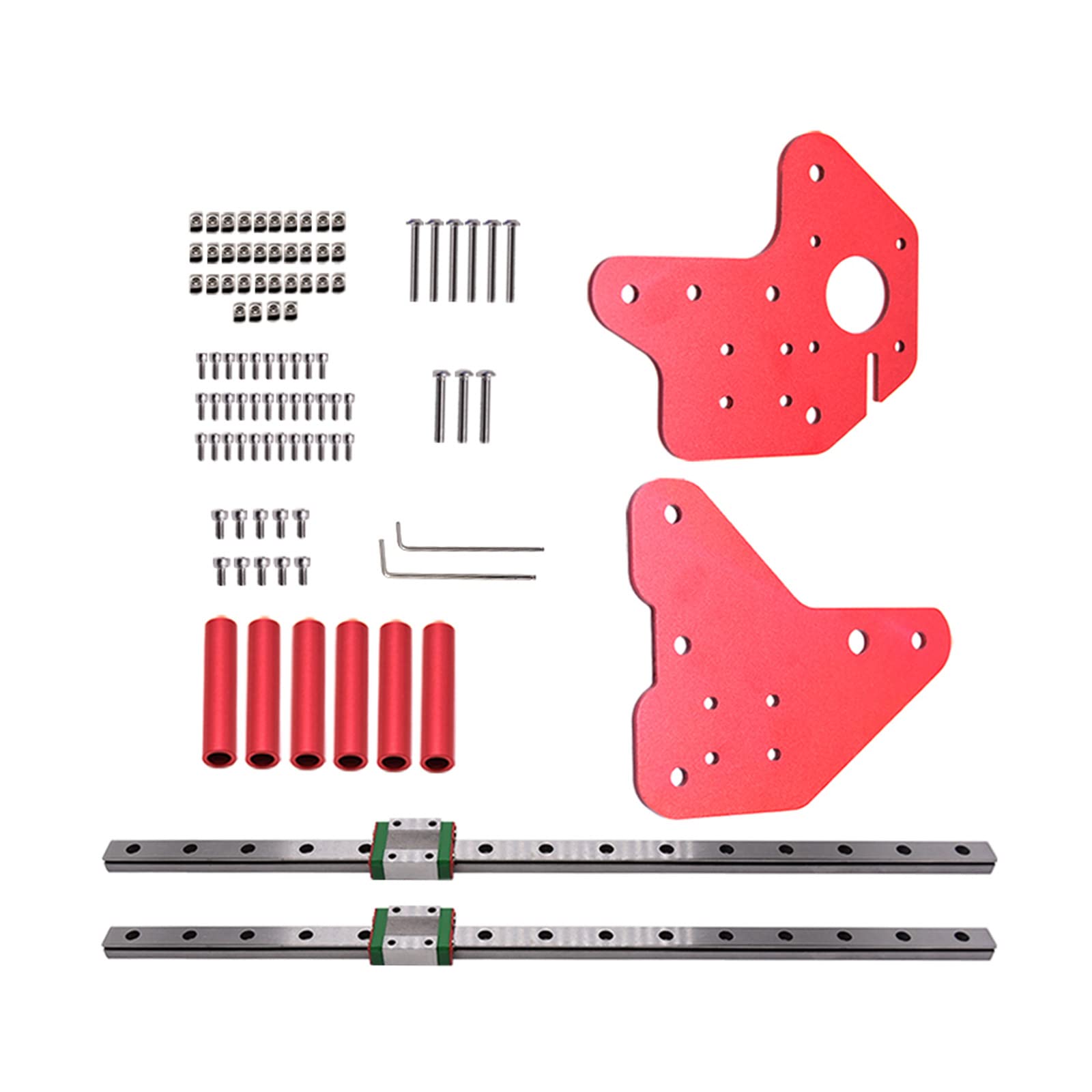for Ender-3/CR10 Z-Axis MGN12C Linear Rails Kit with Fix Plate Mount Bracket for 3Pro Ende V2 CR10/10S Linear Guide Kit