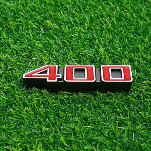 Image of Right & Left Rocker Panel Badge 3D Metal Emblems Nameplate Replacement for 3986990 1971-1975 inch400 inch 2Pc (Chrome Red)