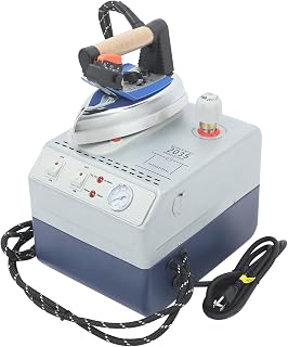 Professional Steam Ironing Station, 1600W Steamer Iron, 0.93Gal Tank, 2.5 Bar Pressure, 320°F for Home, Tailor Shop, Garment Factory, Dry Cleaner, Fast Wrinkle Removal