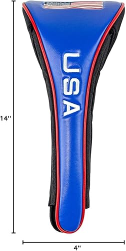 Miniatura 5 de Funda magnética para cabeza de conductor con diseño de bandera estadounidense con estrellas y rayas