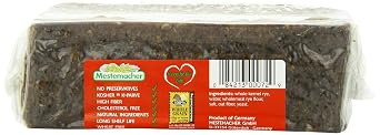 Mestemacher All Natural Whole Rye Bread, 17.6 Oz Authentic German Whole Grain Rye Bread, High Fiber, Non-GMO, Ready to Eat, Long Shelf Life (Pack of 6)