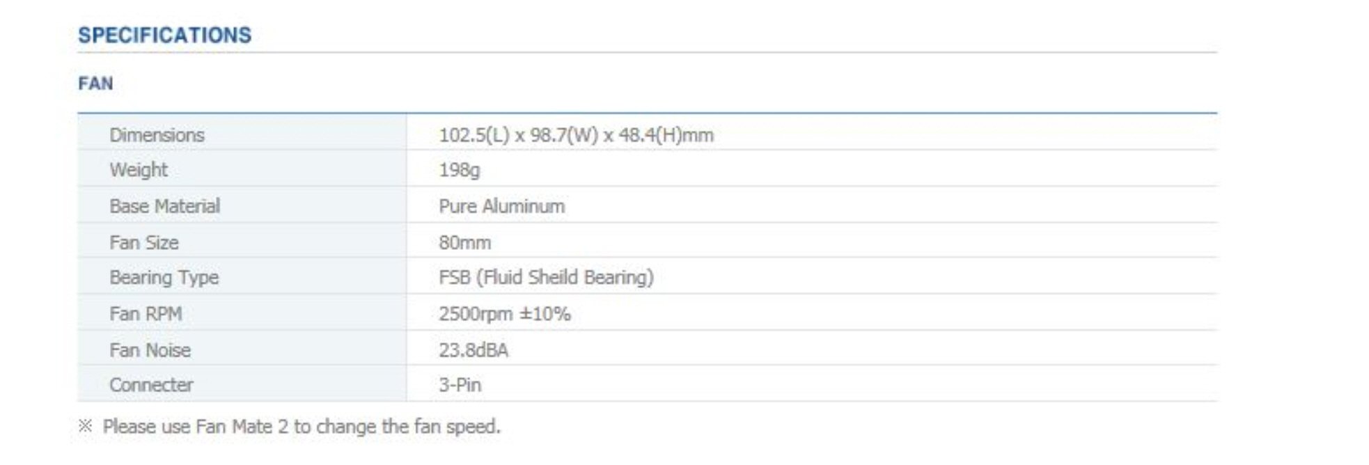 Zalman CNPS 80F Ventola, Nero