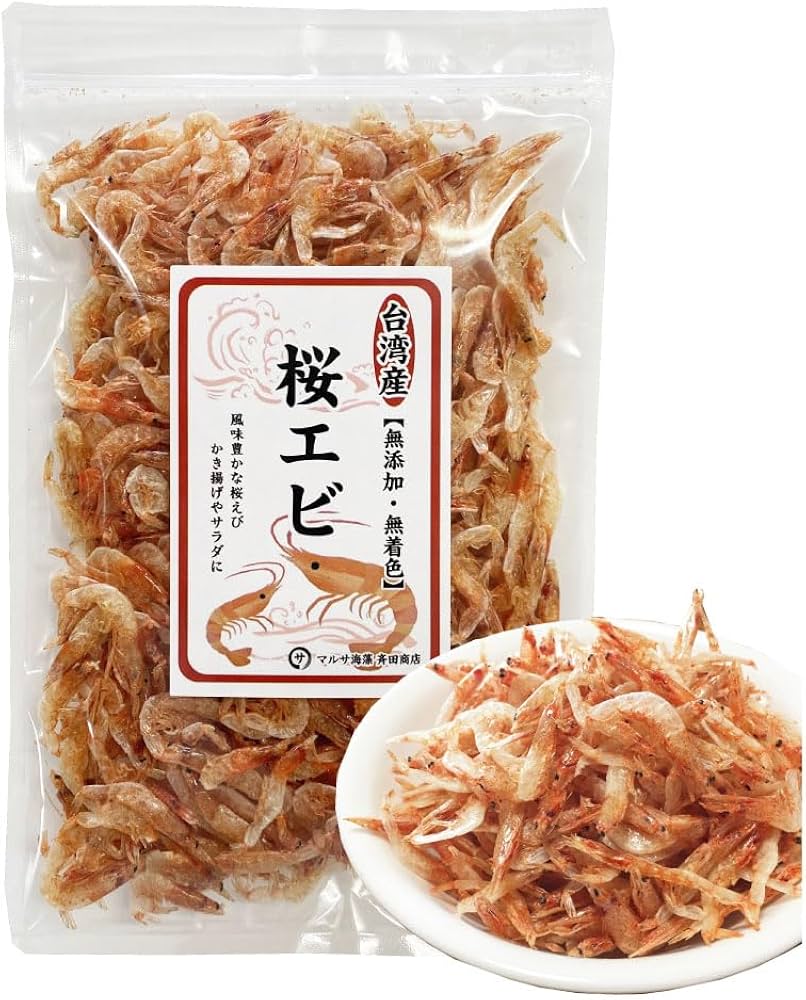 Amazon | 桜えび 台湾産 素干し 35g カルシウムたっぷり 干しエビ