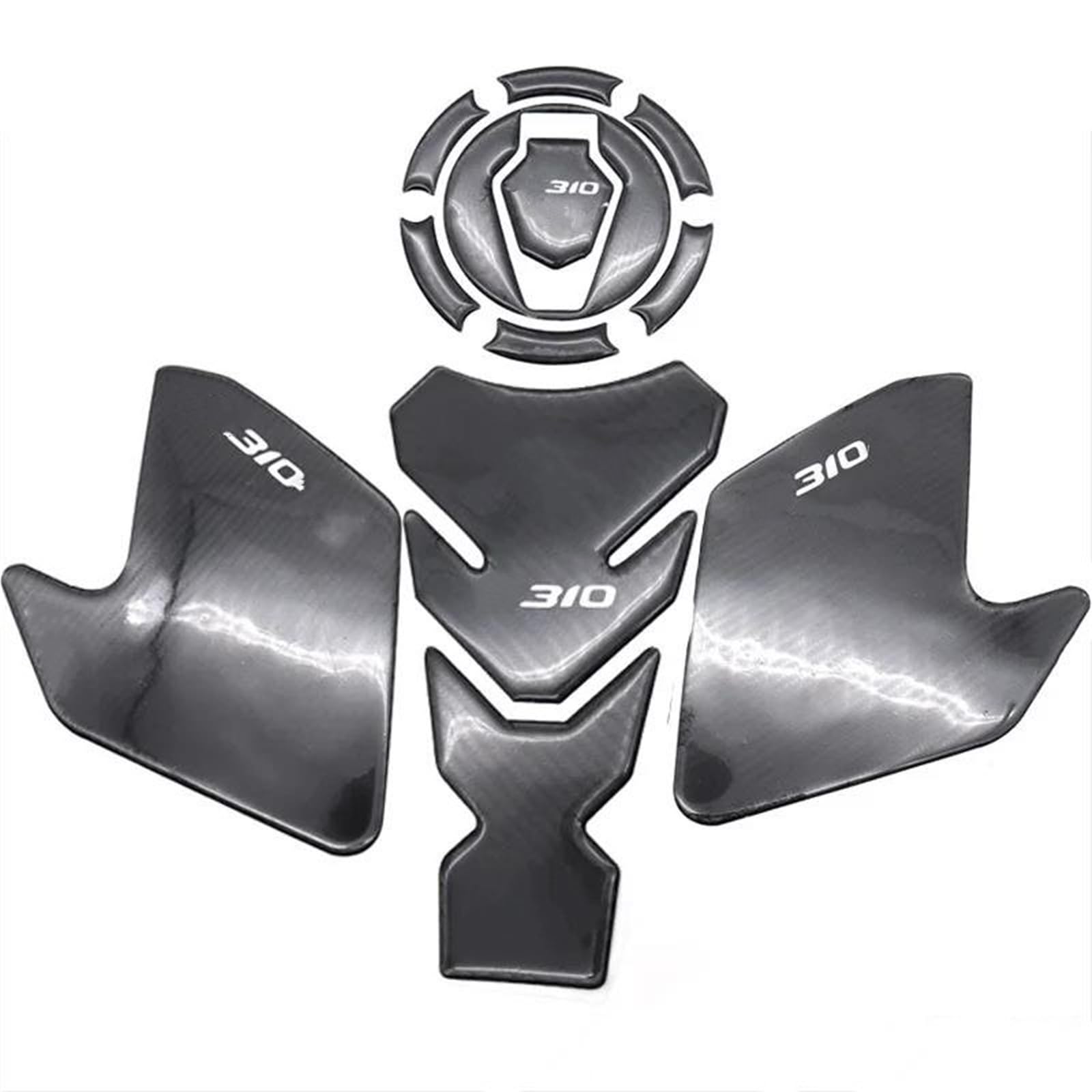 Motorcycle Accessories Fuel Tank Pad Fuel Sticker Motorcycle Decals Protector for BMW G310R G310GS G310 R G310 GS(Style 4)