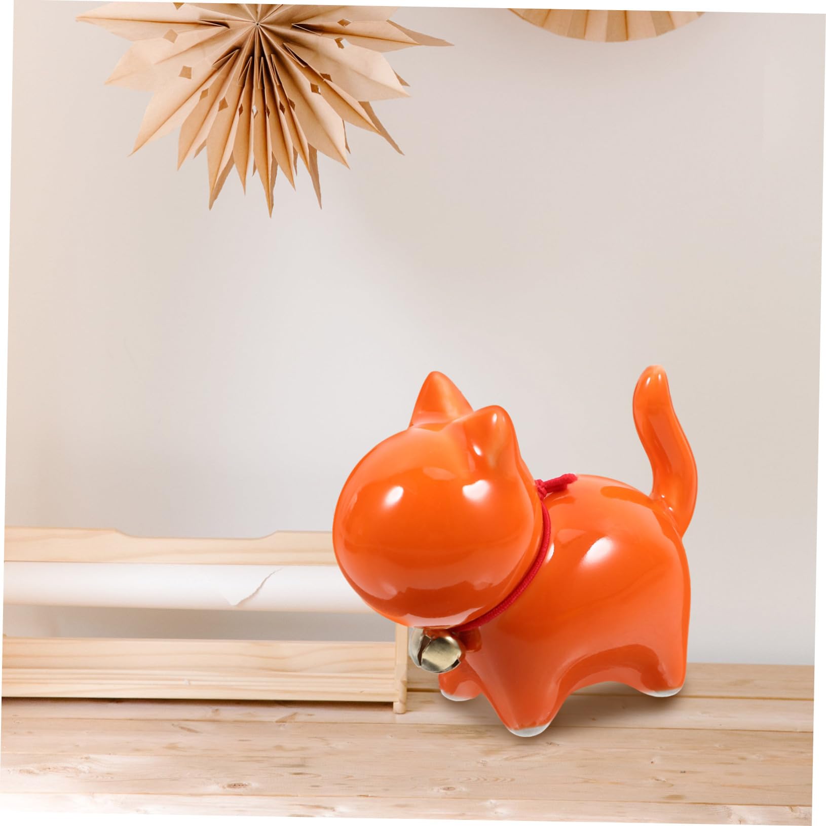 PRETYZOOM Statuetta Di Gatto in Ceramica Fatta A Mano Da 4 Pezzi Per Interni Piccola Statuetta Di Gattino Ornamento Artigianale in Ceramica Statua Di Animale Decorazione Per Tavolo