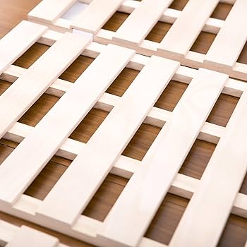 Amazon｜セミダブルサイズ 折りたたみすのこベッド 天然桐木製