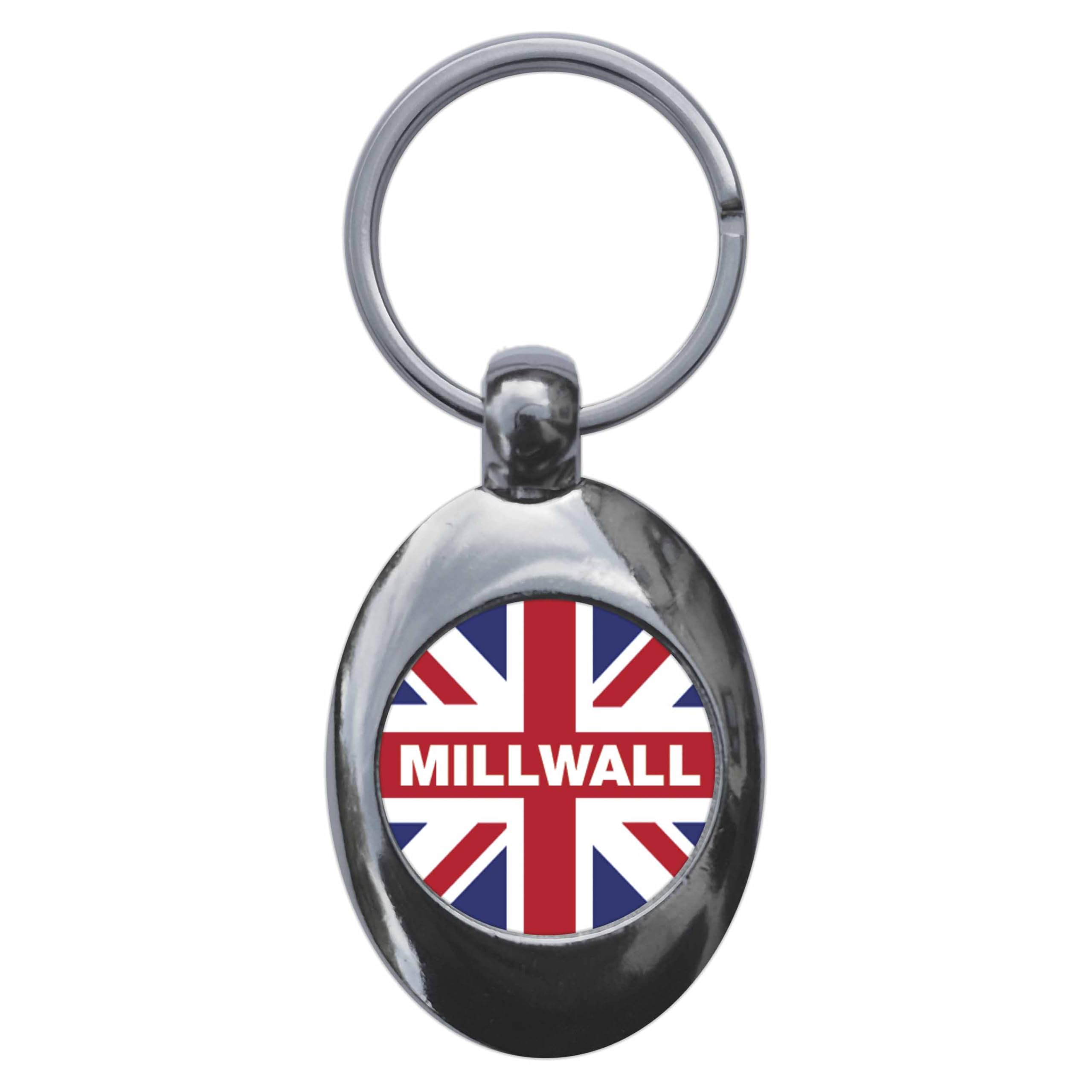Ozorath Millwall Union Jack Keyring Keychain With Trolley Coin