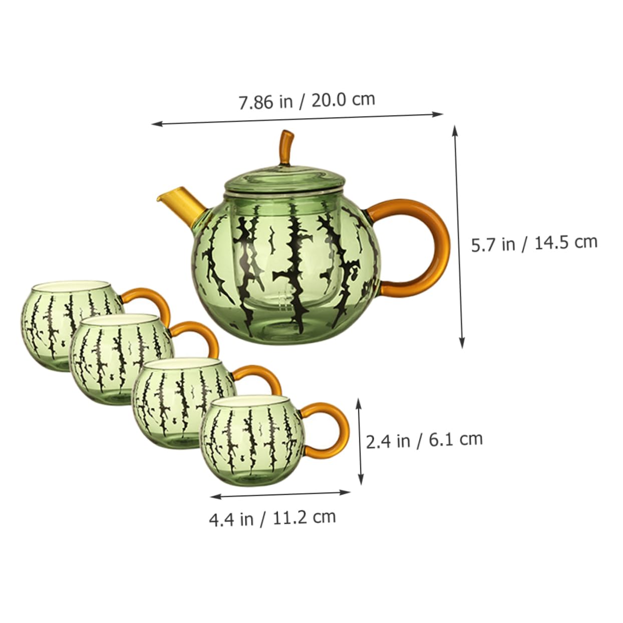 Cabilock Tetera De Cristal Pequeña y Práctica Ideal Para Té Suelto y Té En Bolsa