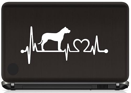 Miniatura 5 de Dogo Argentino Heartbeat Vinyl Decal Sticker for Car Window Dogo Lifeline Decal | BG 837