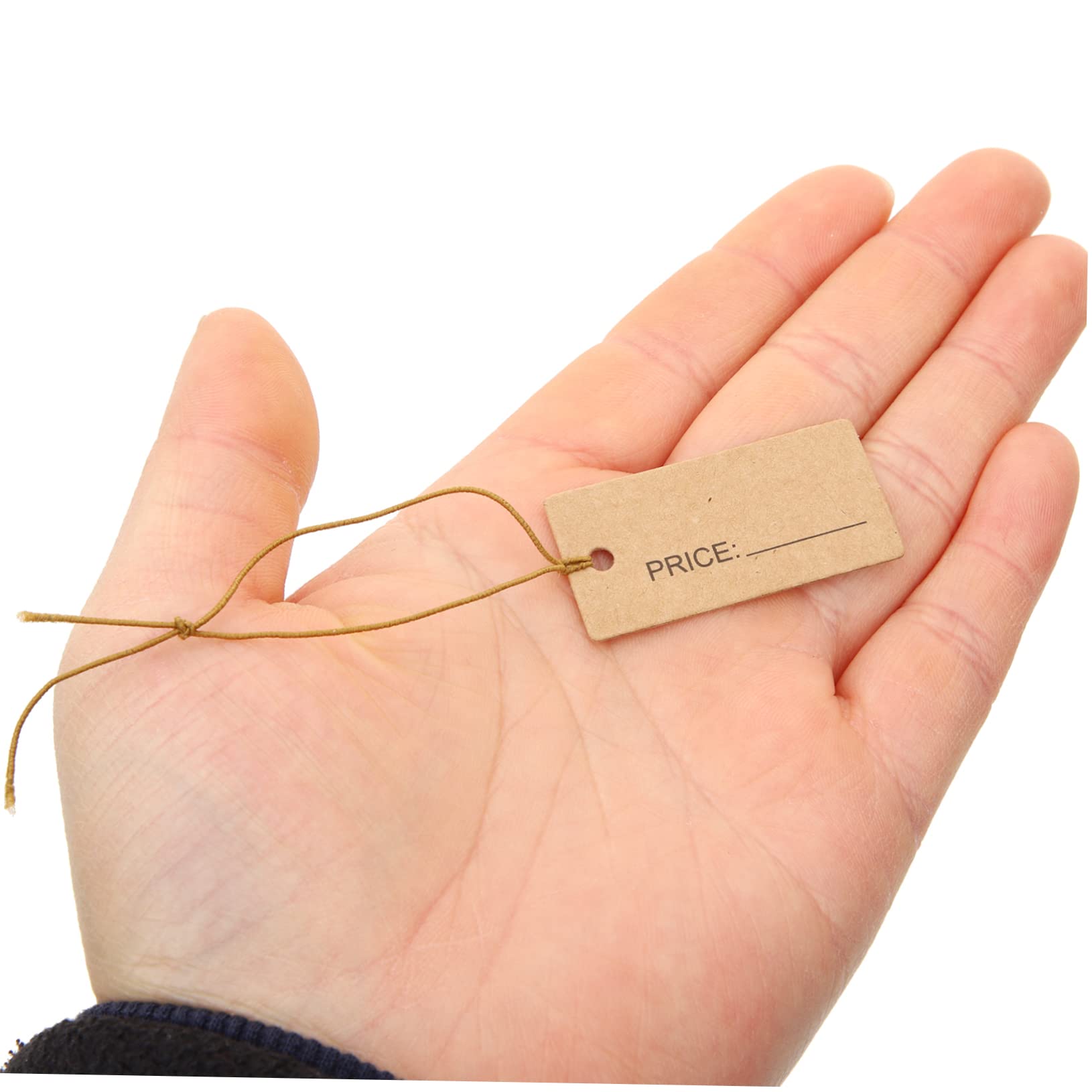 ULTECHNOVO 5 Sätze Schmuckanhänger Aufkleber Schmuck Preisschilder Hängeetiketten Rolle Kleidungsanhänger 100 Stück * 5