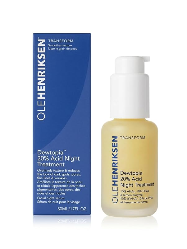 Sérum facial noturno Ole Henriksen Dewtopia com ácidos 20%, 50 mL