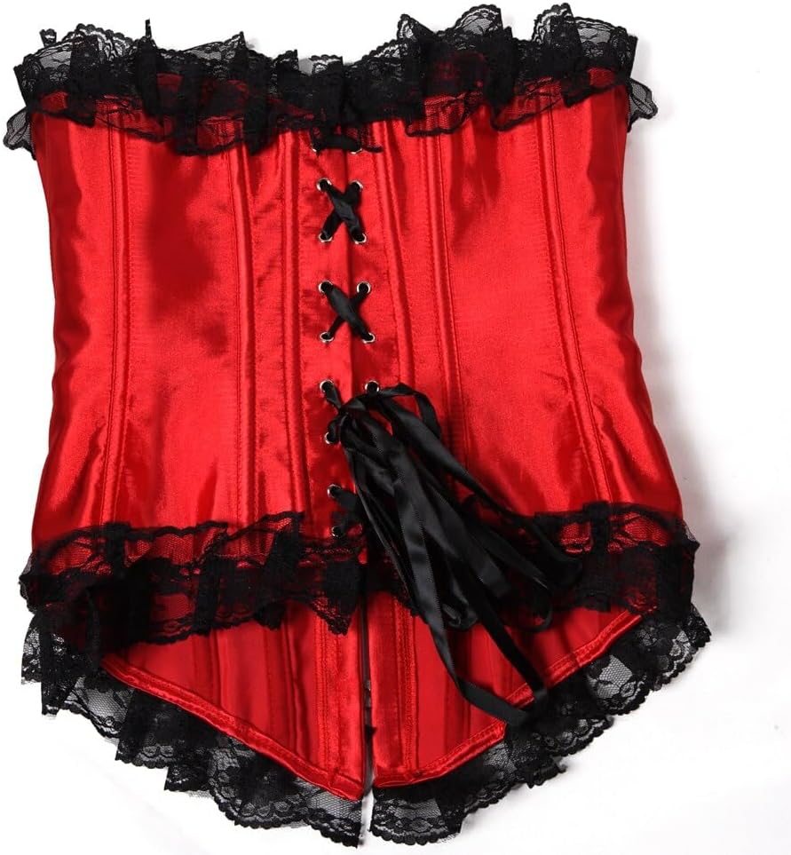 Hengzhifeng Gothic Corsets for Women Lace up Bustier Corset Top