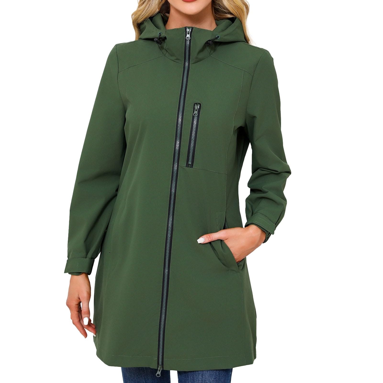 Giacca Da Donna Per La Transizione, Softshell, A, Esterno, Cappotto Primaverile E Autunnale Impermeabile Pioggia Womens Rain Jacket Antipioggia Trekking Waterproof Abbigliamento Cerata