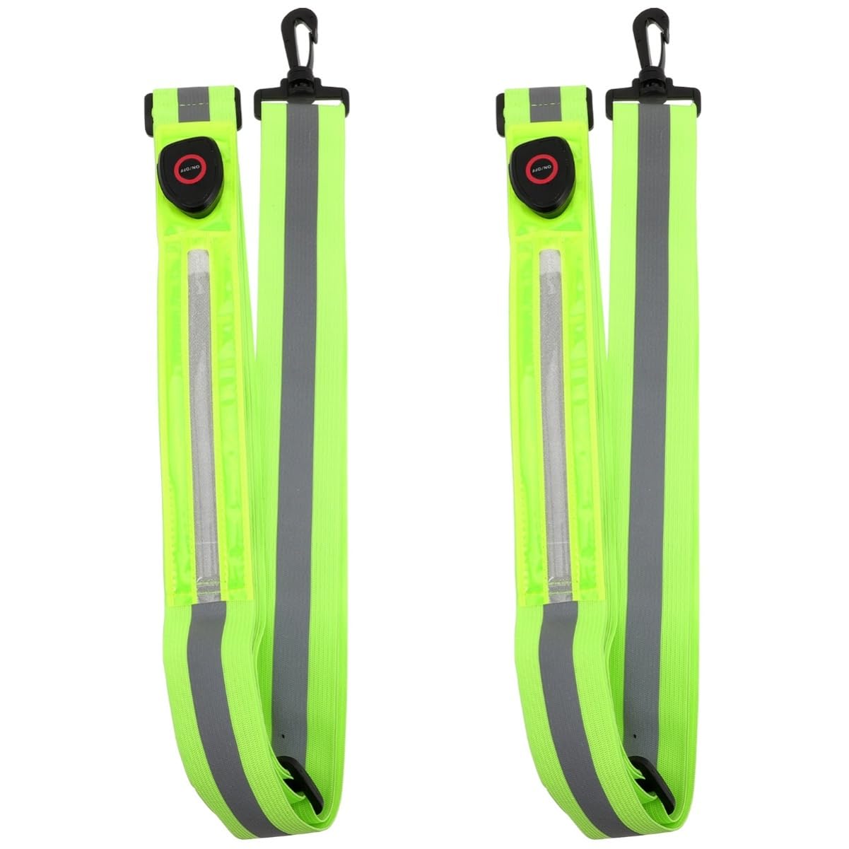 TOYANDONA Ceinture Réfléchissante LED Rechargeable pour Course de Nuit Bande avec Éclairage Accessoire de Sport Visibilité pour Adultes et Confortable et Pratique