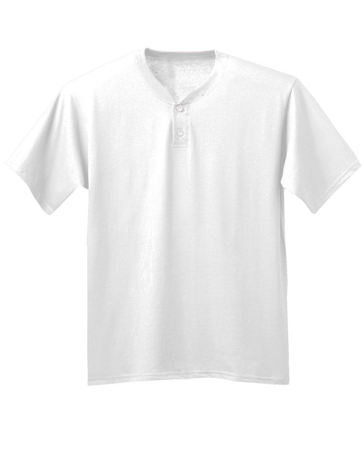 A4 Drop Ship Youth A4 Tek 2-Button Henley, Large, White