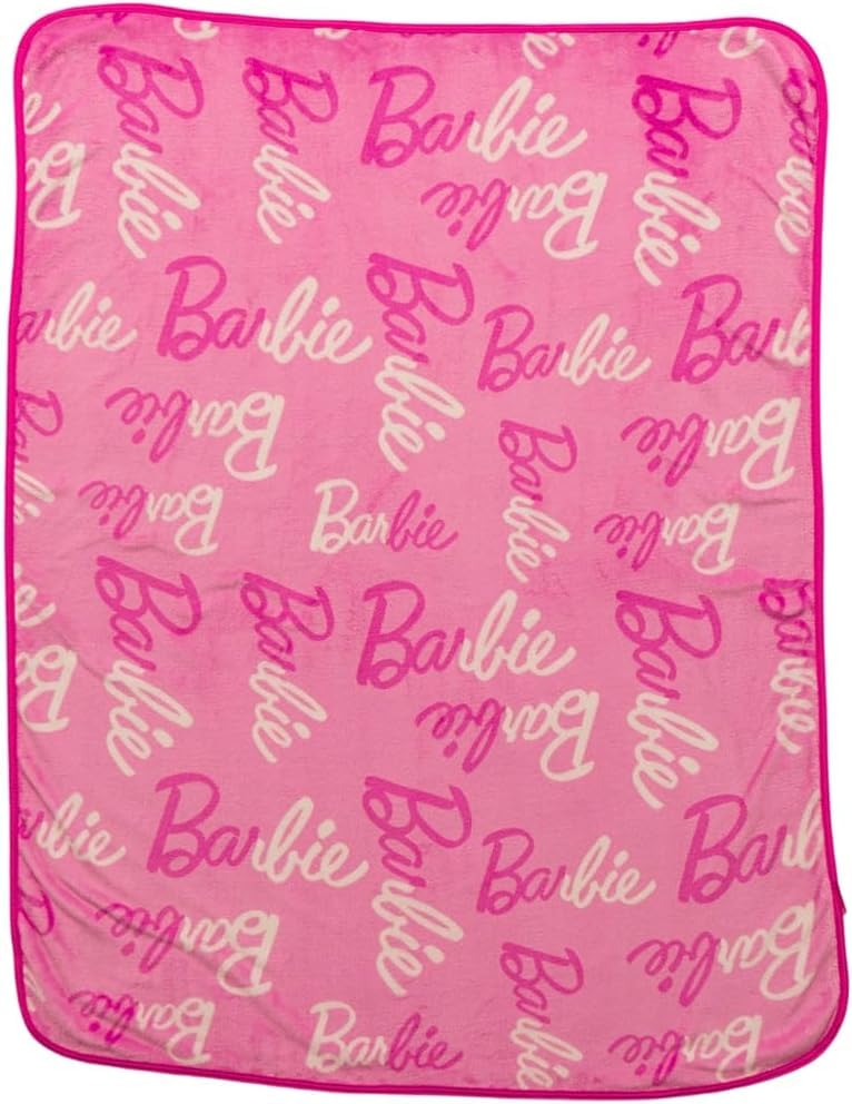 Image of Franco Barbie Kids Bedding Super Soft Cozy Silk Touch Throw, 40 in x 50 in, (Officially Licensed Product) (Pack of 6)
