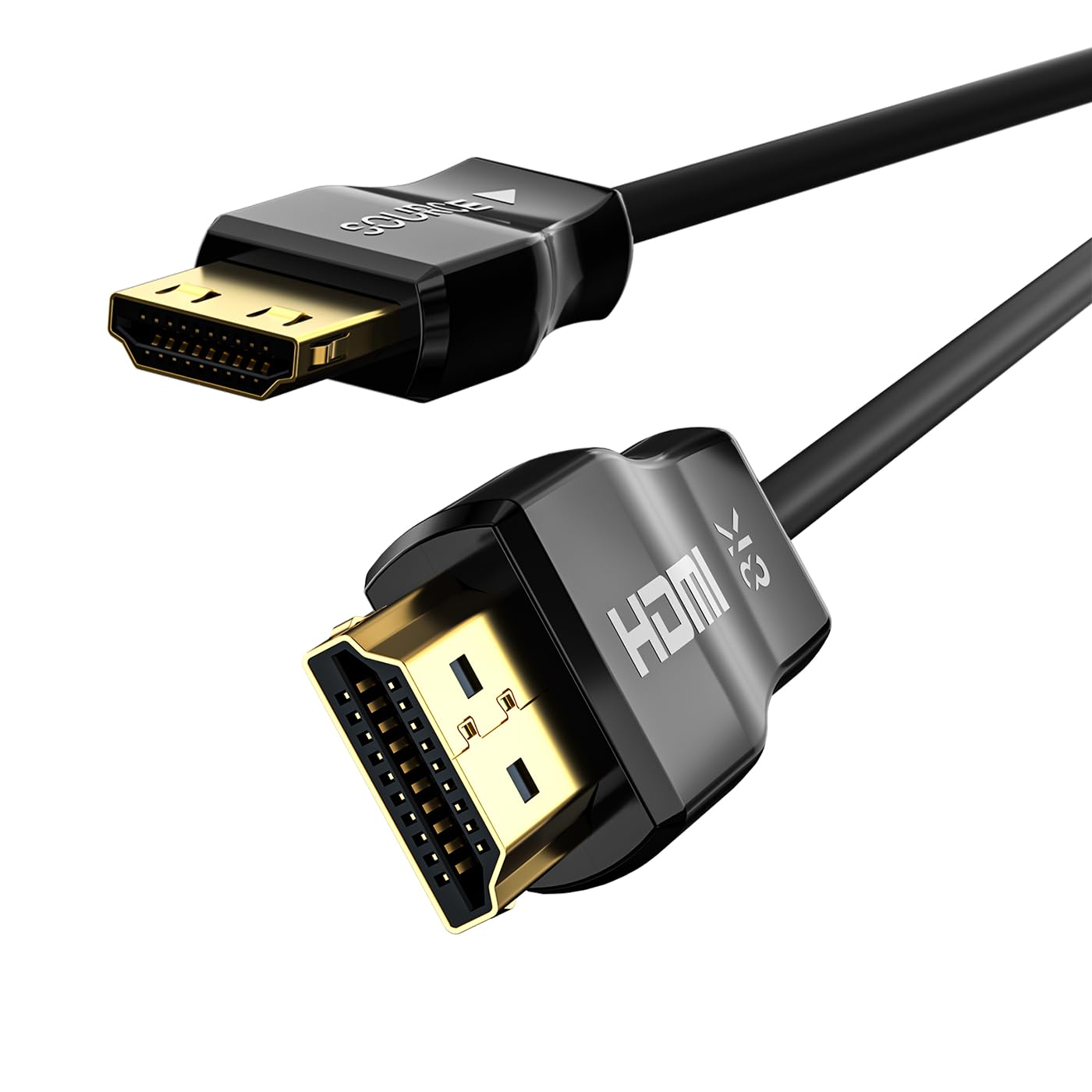 huaham UL Certified CL3 Rated Fiber Optic HDMl Cable 25FT, 48Gbps Ultra Small Connector HDMI 2.1 Cable 8K60Hz & 4K120Hz, Support eARC, Dolby,