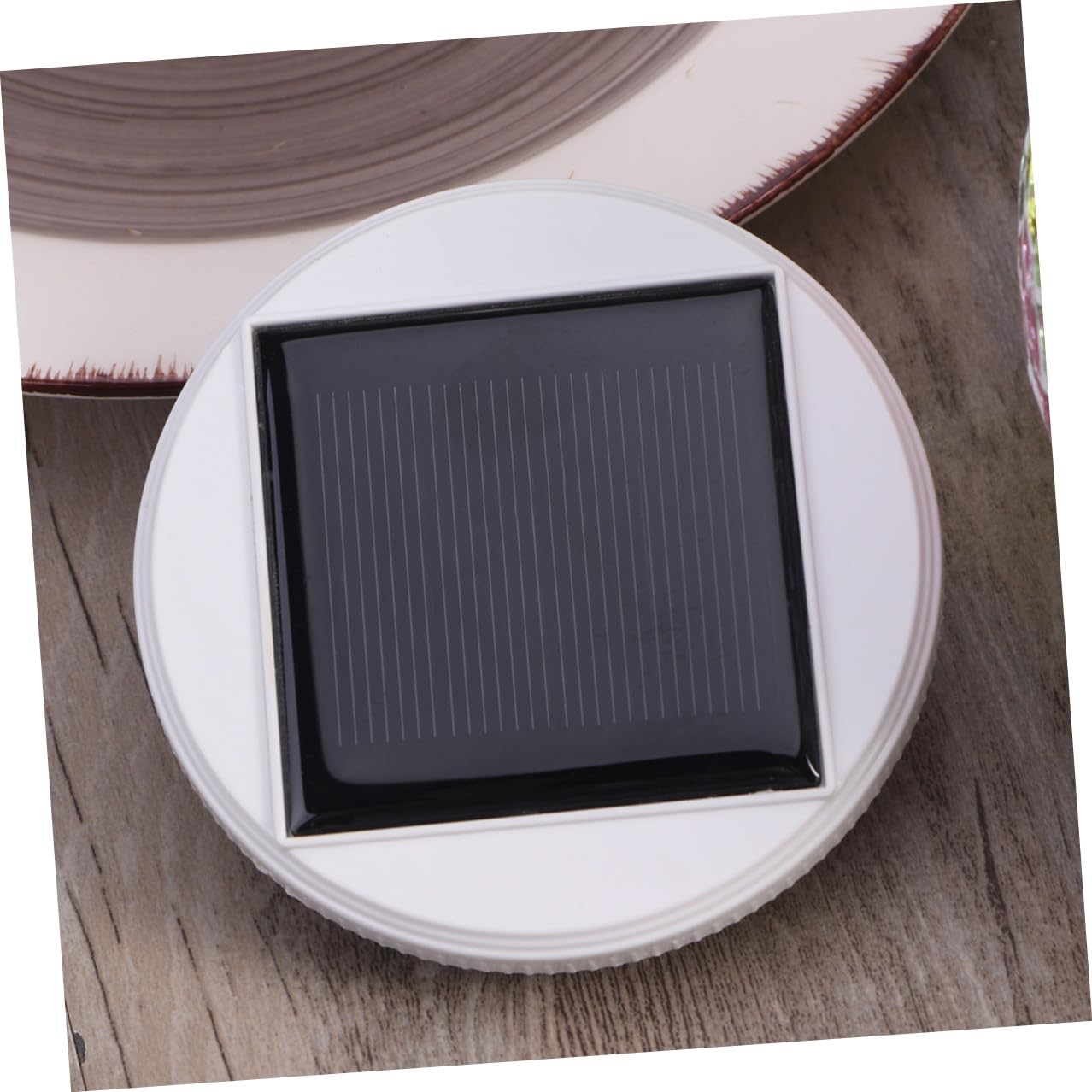 CRAFTHROU Lampada Solare da Tavolo in Vetro, Sfera Led, 2 Modalità | Cambiamento Colore, Spegnimento Automatico alla Luce del Giorno, Uso Esterno e Casa, Tema Natale