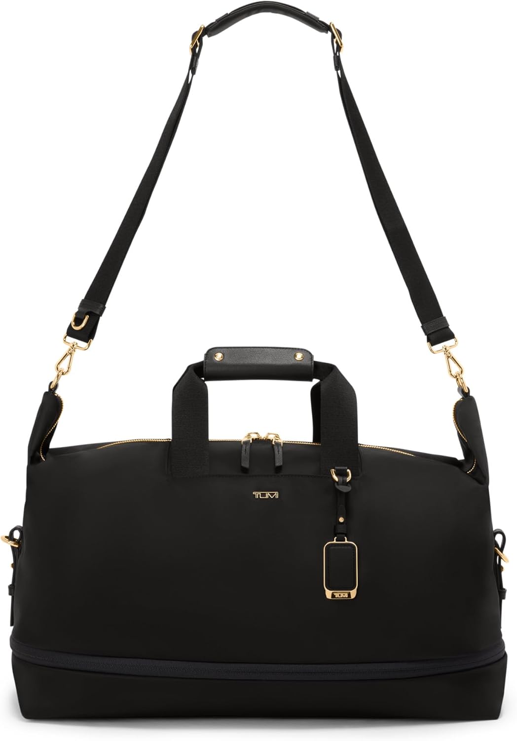 TUMI - Voyageur Rhys Expandable Duffel - Men's and Women's Weekender and Travel Bag - Black & Gold Hardware - Image 3