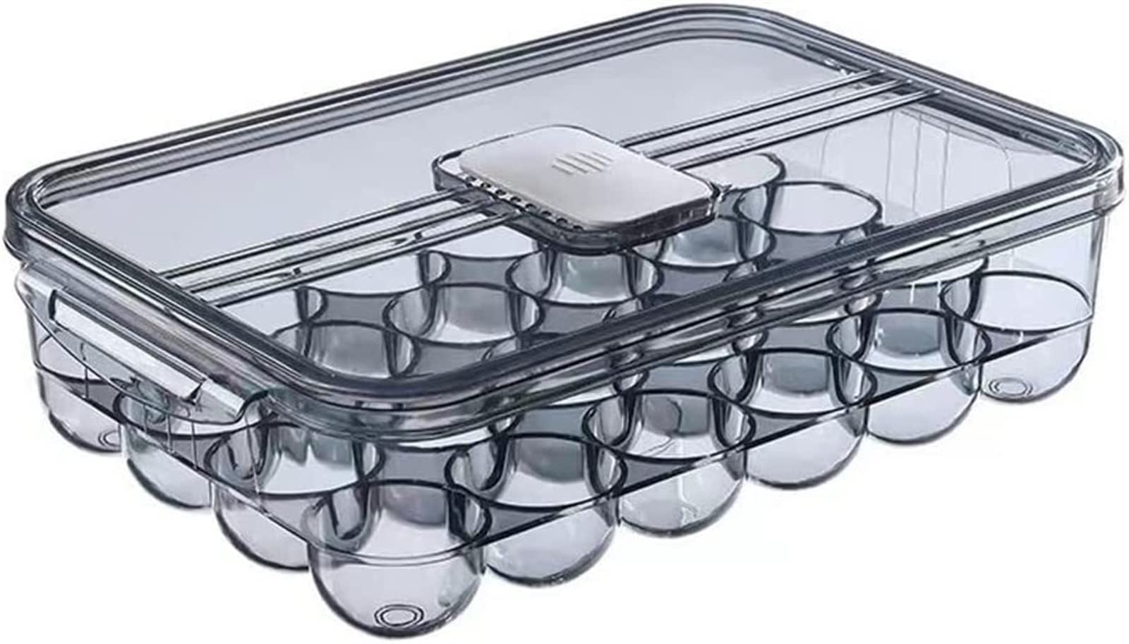 Boîte de Rangement for œufs Fresh-Keeping 24 Compartiments réfrigérateur Cuisine fraîche avec Joint de Couvercle (Color : B, Size : 30.5 * 21.5 * 8.5cm)
