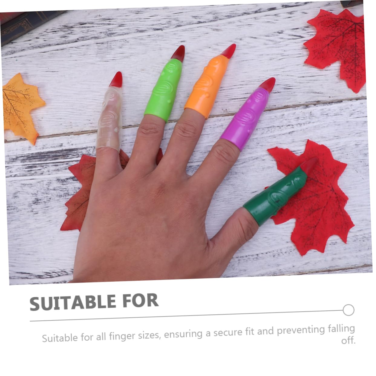 IWOWHERO 100pcs Witch Finger Toys Halloween Witch Fingers for Cosplay Halloween