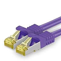 1aTTack.de Cavo di rete Ethernet Lan Cat.7 SFTP spina RJ45 Cat6a doppia schermatura