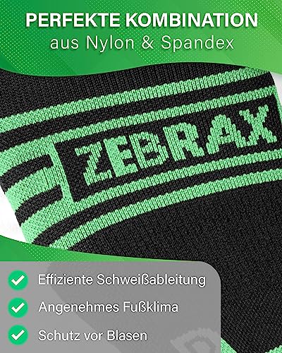 Kompressionsstrümpfe Zebrax 2er Set für Damen und Herren Größe 35-47