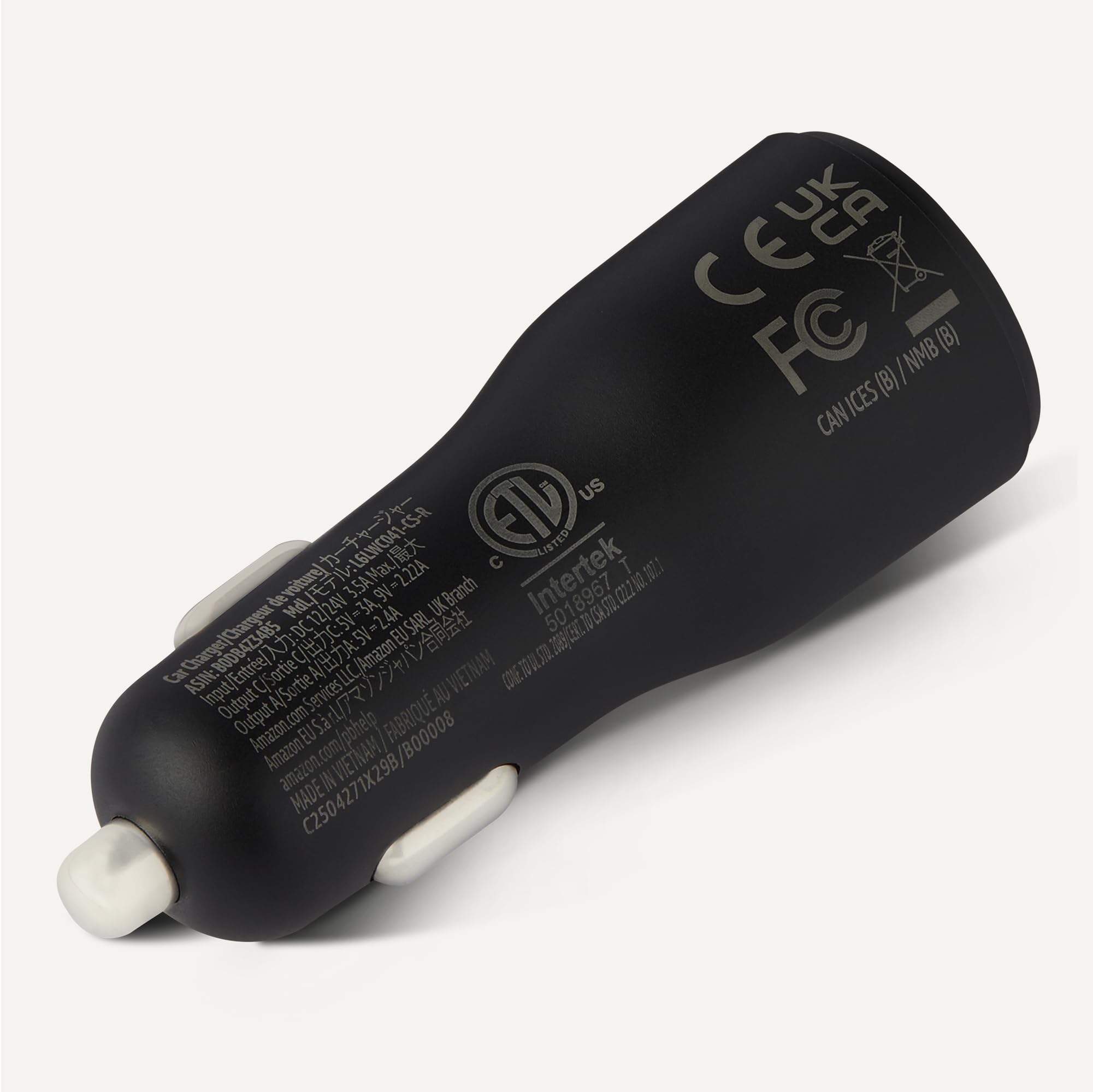Caricabatterie da auto a ricarica rapida Amazon Basics, doppia porta, 1 USB-C+1 USB-A, 32 W, nero - 4