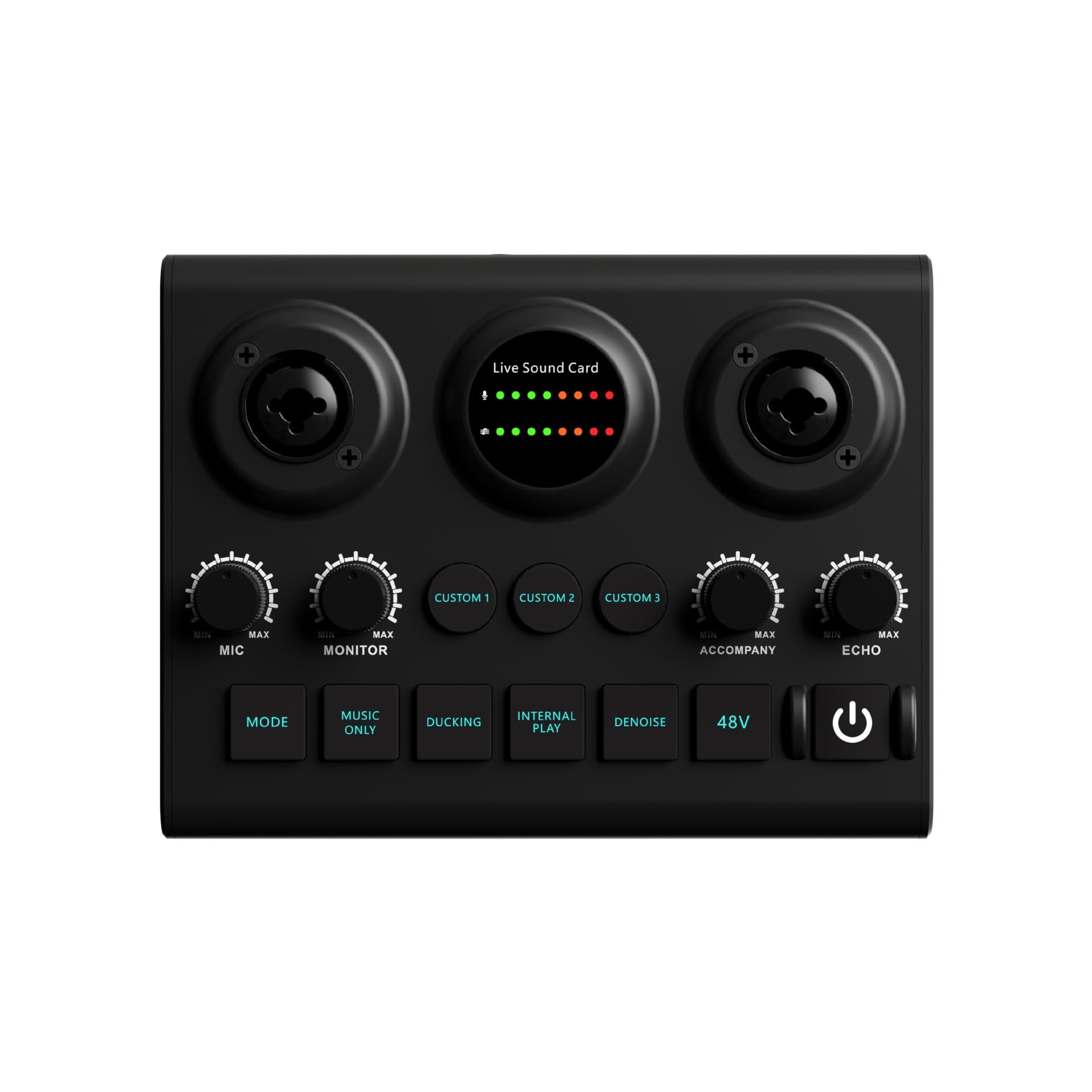 Mixer audio, Mixer da gioco Streaming RGB a 4 canali con interfaccia microfono XLR