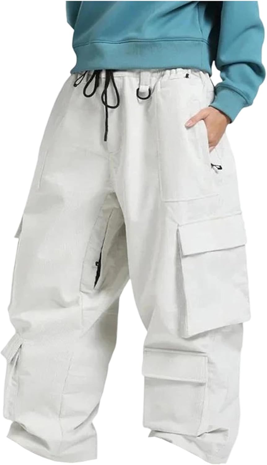 Mnjyihy Men And Women Baggy Ski Pants – Breathable Winter Snowboarding Trousers Warm Snow Pants