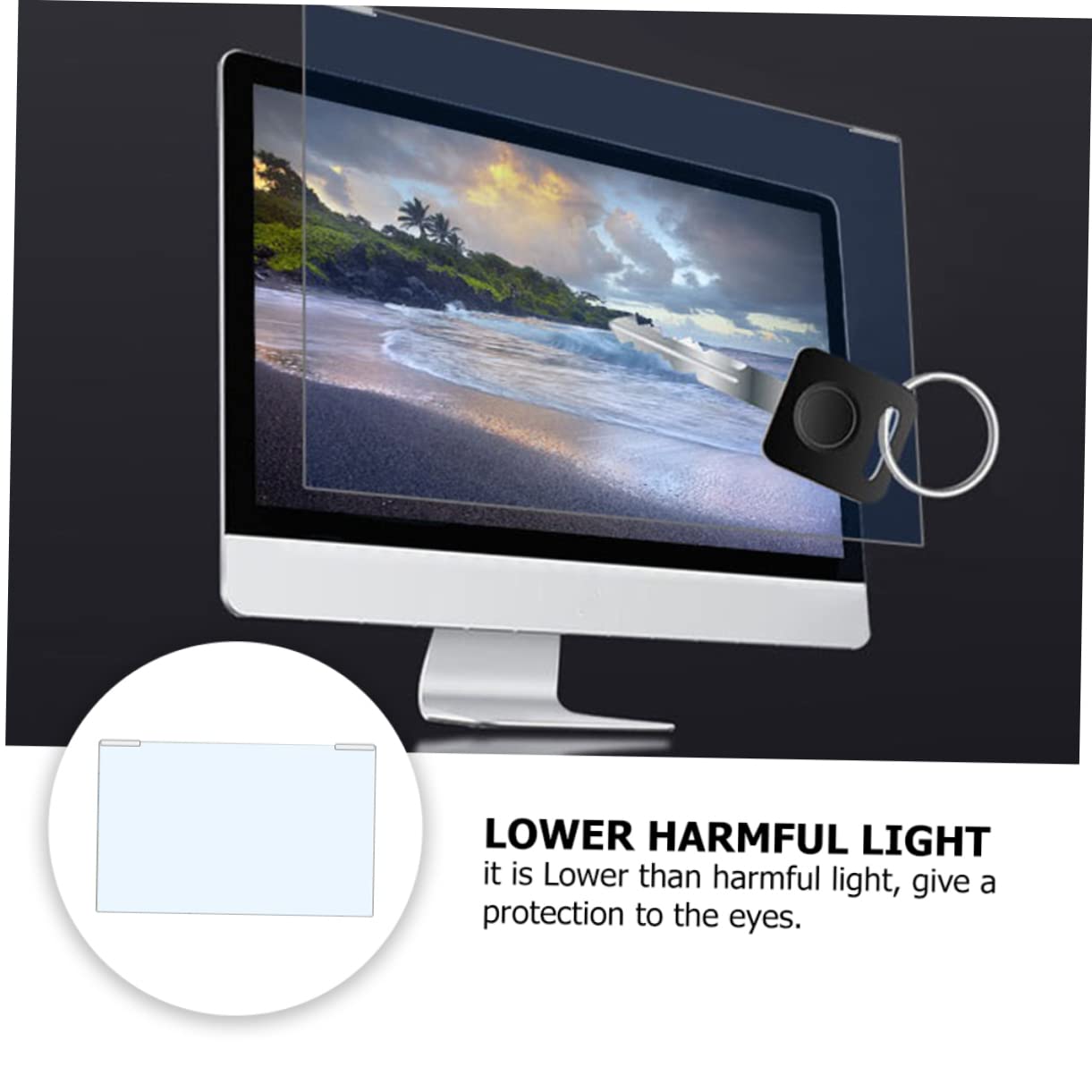 Pellicola Protettiva per Schermo Laptop Trasparente Anti-graffio | Televisore Lcd, Tecnologia Nano-ottica Giapponese Tensen, Protezione Occhi